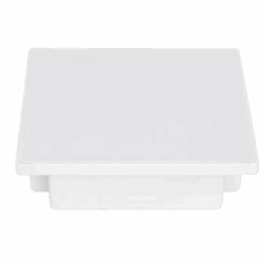 Stop Ends 40x40 PVC white